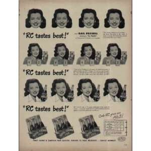 RC tastes best says GAIL RUSSELL starring in EL PASO a Paramount 
