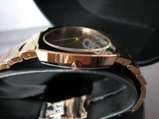 CROTON CN307022TGMP Quartz Date Watch Tungsten w Diamond Marker MSRP $ 