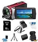 Sony HDR CX210 HD Camcorder 8GB Camcorder w/ 25x Optical Zoom (Red 