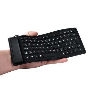 80 Key Mini Small Flexible Roll Up Silicone Keyboard  