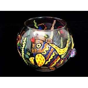   Fish Design   19 oz. Bubble Ball with candle