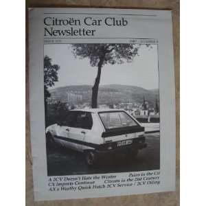  Citroen Car Club Newsletter   1987  Issue 335   No 9 Karl 