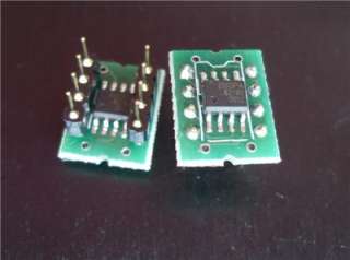 Pair Dual(both side)BB OPA627AU SOIC to DIP adapter  