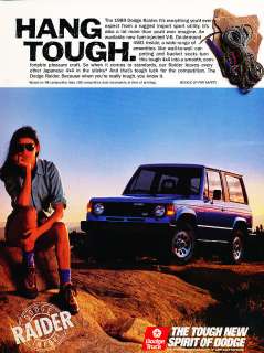 1989 Dodge Raider Mitsubishi Vintage Advertisement Ad  