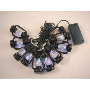  Battery Operated 10 white LED Lantern String Lights
