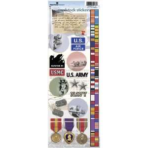   Inch by 4 1/2 Inch Cardstock Stickers, Military Arts, Crafts & Sewing
