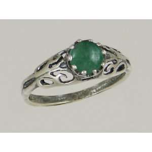  A Beautiful Sterling Silver Filigree Ring Featuring a 