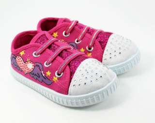 New Flat Kids/Toddlers/Infants Casual Sparkle Graphic Sneaker Shoes US 
