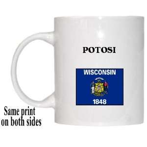    US State Flag   POTOSI, Wisconsin (WI) Mug 