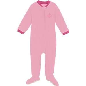  Saints Infant Long Sleeve Pink Blanket Sleeper
