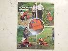 gilson rear tine tiller sales brochure 1977 classic expedited shipping