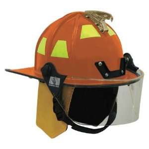  MORNING PRIDE HDO Fire Helmet,Orange,Traditional