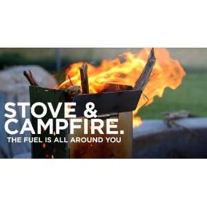    Firebox 5 Folding Campfire Stove + Grill Plate