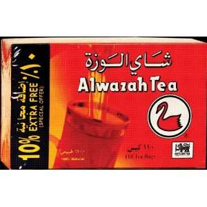 Alwazah Tea 100 Tea Bags + 10 Bags Free Grocery & Gourmet Food