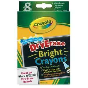  Crayola Dry Erase Crayon Set   Brights Dry Erase Crayons, Set 