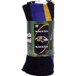  Baltimore Ravens Fiber Beach Towel