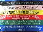 personalised hen party night sash ribbon birthday single double sided