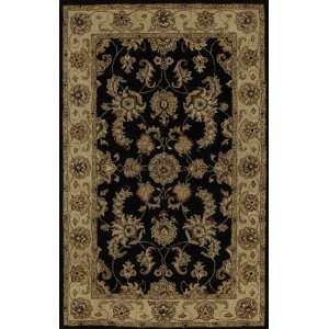  Traditional Area RUG Black Hand Tufted WOOL Persian NEW CARPET 