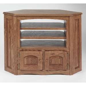  #893 Solid Wood TV Stand Country Oak Plasma LCD Corner TV Stand 