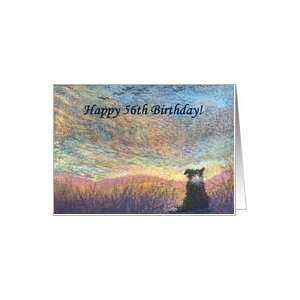  birthday card, border collie, dog, 56, Card Toys & Games