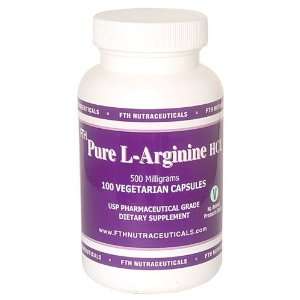    Pure L Arginine HCL   500 mg x 100 capsules