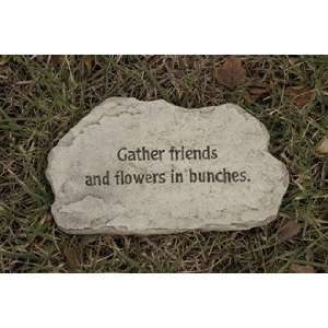   Gather Friends & Flowers In Bunches Stone Patio, Lawn & Garden