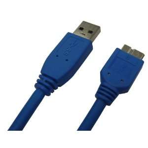   Type A Male to Micro B Male Cable   Blue