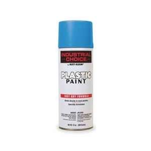  Rust oleum Spray Paint for Plastic, Safety Blue, 12oz 