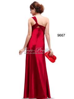 One Shoulder Ruching Padded Open Back Red Satin Wedding Dress 09667RD 