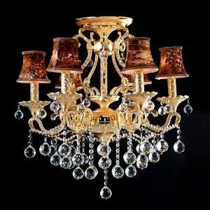 Swag Crystal Chandelier + 6 lights   Antique Design with 