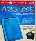 Aqua Tech 6 Pack EZ Change Filter Cartridge 20 40/30 60 #3 NIB