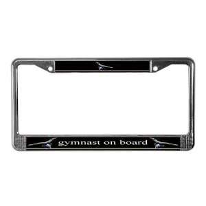  Gymnast on a Rainbow Beam Sports License Plate Frame by 