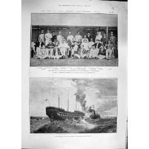  1892 SHIP FOUDROYANT HONG KONG CRICKET BOKHARA MOULE