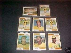 1974 TOPPS B/B WASH. NATL VENDING LOT NM MT  