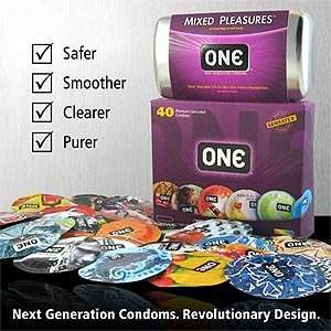   Mixed Pleasures 40 Pack / A New Generation Of Condoms 