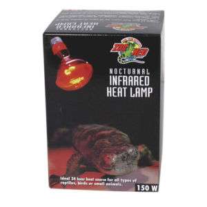 Red Infrared Heat Lamp 150W Reptile Animal Light RS 150  