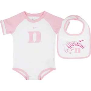  Duke Blue Devils Nike Infant Girls Creeper and Bib set 