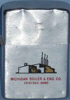 5037_PAIR VINTAGE ZIPPO LIGHTERS MICHIGAN BOILER &WIW  