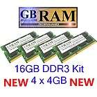   DDR3 memory kit (4 x 4GB) for Apple iMac 3.4GHz Core i7 27 year 2011