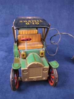 Vintage Old Timers Bat Oper RC Tin Litho Car MT Japan  