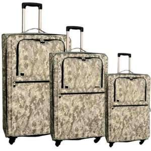   Piece Upright Camouflage Luggage Set Travel Bags
