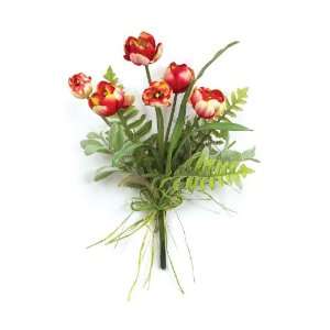   Blossom Vibrant Red Tulip/Fern/Succulent Bouquets 15