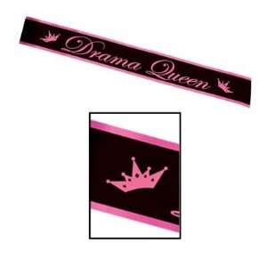  Beistle 60178   Drama Queen Satin Sash   Pack of 6 Beauty