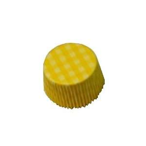  Yellow Gingham Festive Cupcake Liner