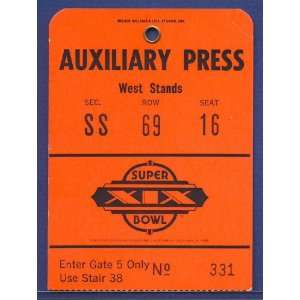  1985 Super Bowl XIX Press Pass Dolphins vs. 49ers Sports 