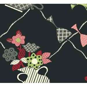 WIN31748 1 Tea for Two by Windham Fabrics, Teacups, Flowers and 