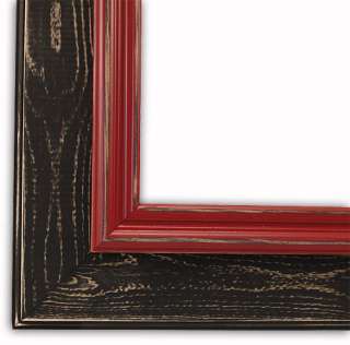 Morgan Black Colonial Red Picture Frame Solid Wood  