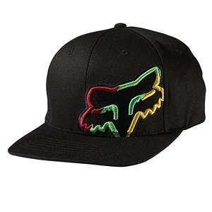  Fox Racing Stir It Up Flexfit Hat   L/XL/Black/Green 