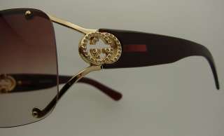 Authentic GUCCI Gold Sunglasses 2820   J5G *NEW*  