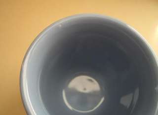   Longaberger Pottery Vintage Vine Blue Mist Coffee Mug Embossed  